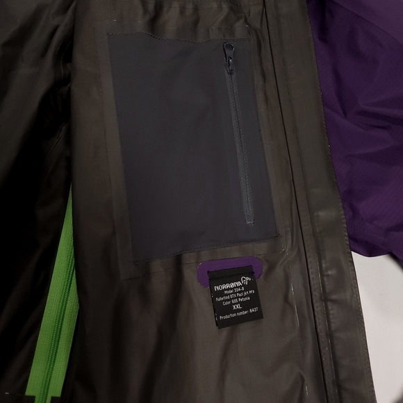 Norrona Falketind GORE-TEX Pac-lite Shell Jacket Men's XXL 2XL Purple EUC! - Picture 10 of 16
